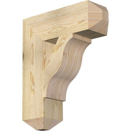 Ekena Millwork Funston Craftsman Rough Sawn Bracket, Douglas Fir, 6"W x 20"D x 24"H BKT06X20X24FST04RDF